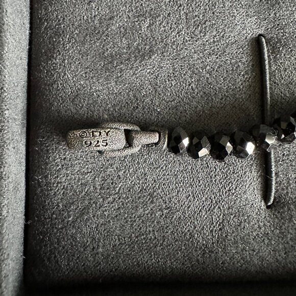 David Yurman Memento Mori Spinel Skull Station Bracelet - Size Medium - Picture 8 of 12